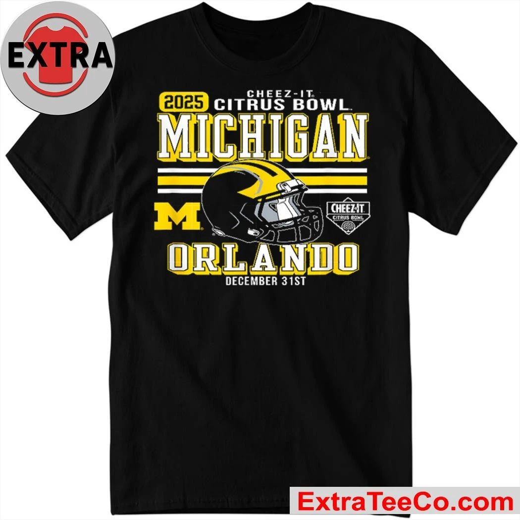 The 2025 Cheez-It Citrus Bowl, featuring the Michigan Wolverines and Texas Longhorns, will be held on December 31, 2025, at Camping World Stadium in Orlando, Florida Logo Shirt