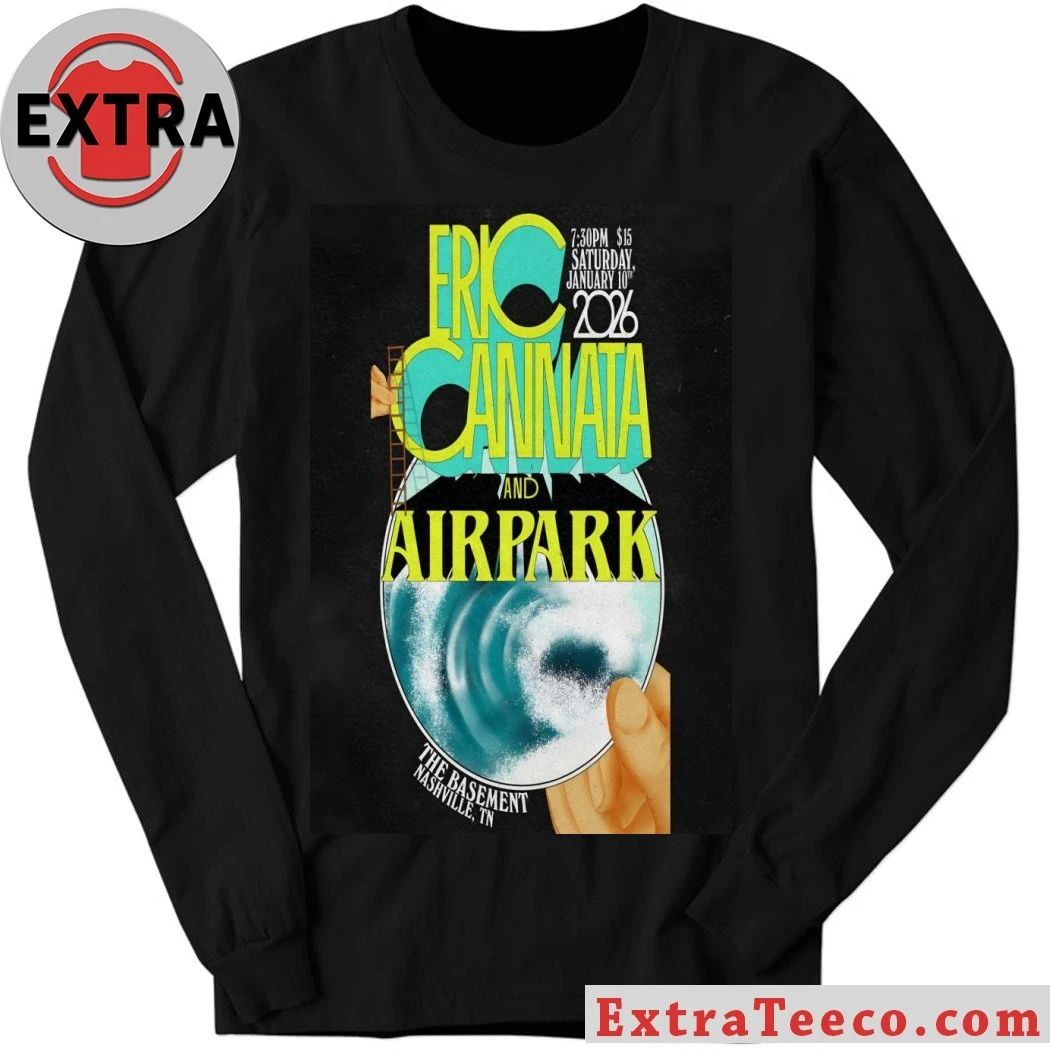 Original Eric Cannata January 10 2026 At The Basement Show Poster T-Shirt