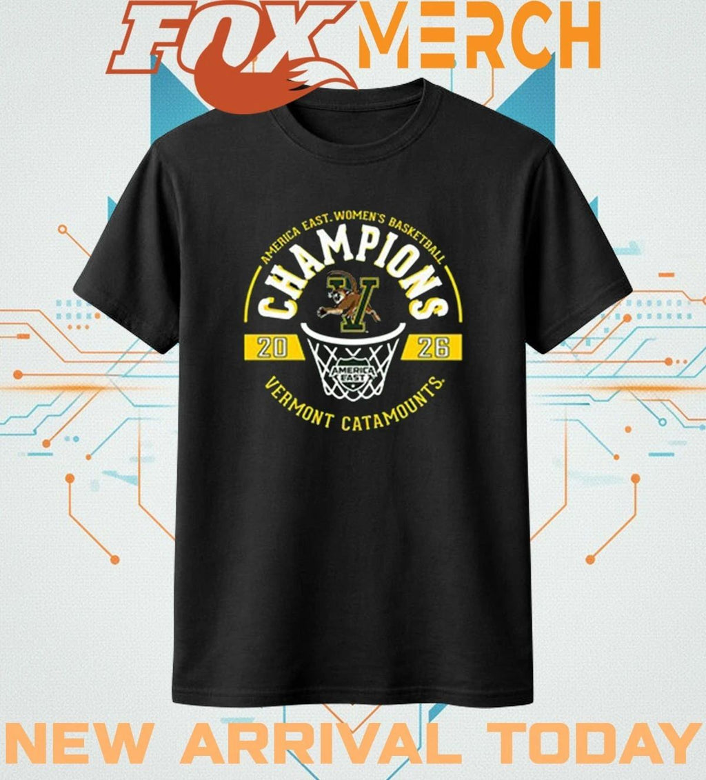 Vermont Catamounts 2026 America East Women’s Basketball Champions t-shirt
