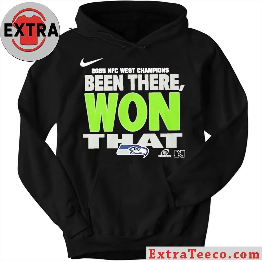 Seahawks 2025 NFC West Division Champions Been There Won That Locker Room Logo Shirt