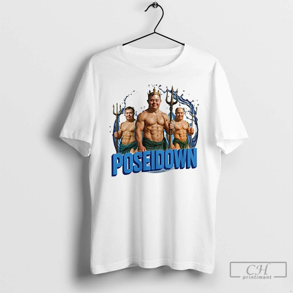 Premium Poseidown Down Syndrome Trident T Shirts