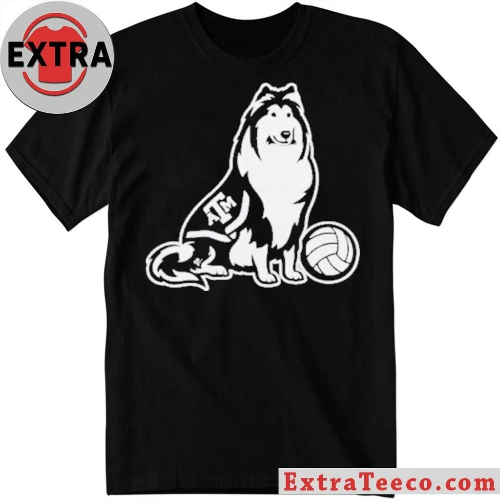 Original Logan Lednicky Texas A&M Aggie Reveille Collie Logo T-Shirt
