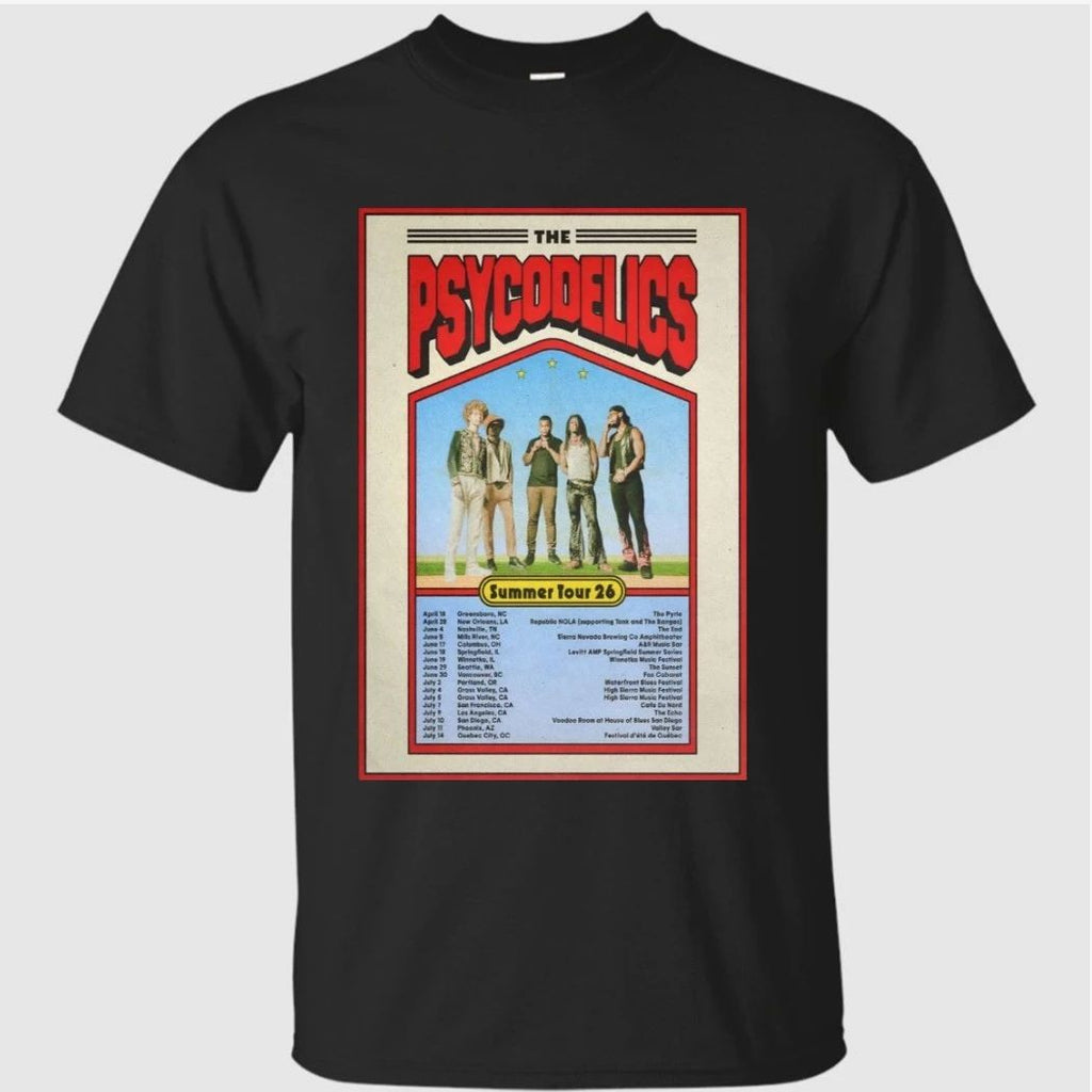 The Psycodelics Summer 2026 Tour Poster Shirt