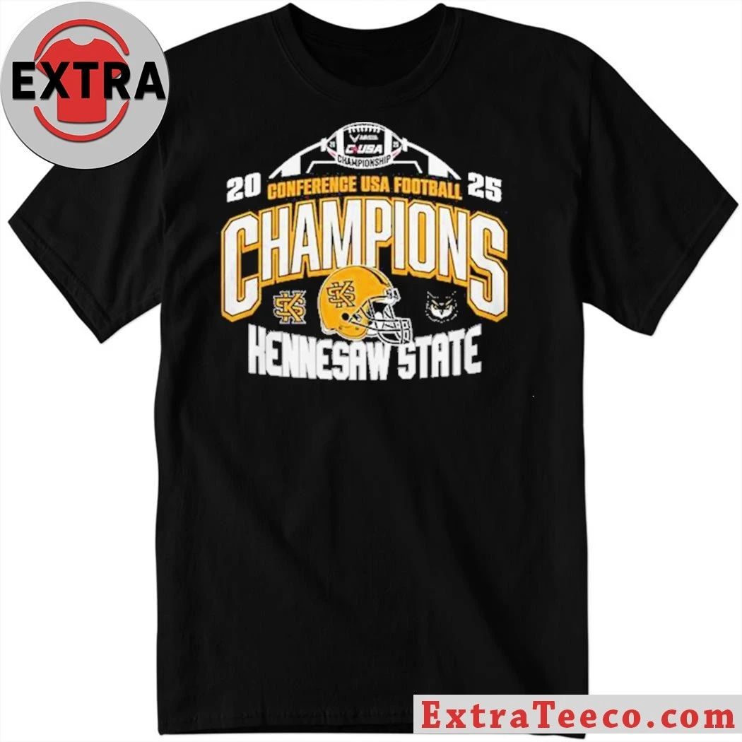 Kennesaw State Owls 2025 Conference USA Champions 2025 Football Shirt