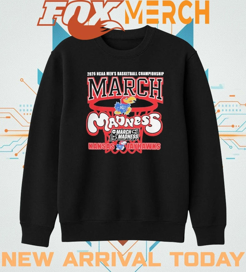 Kansas Jayhawks 2026 NCAA Men’s Basketball Championship March Madness t-shirt