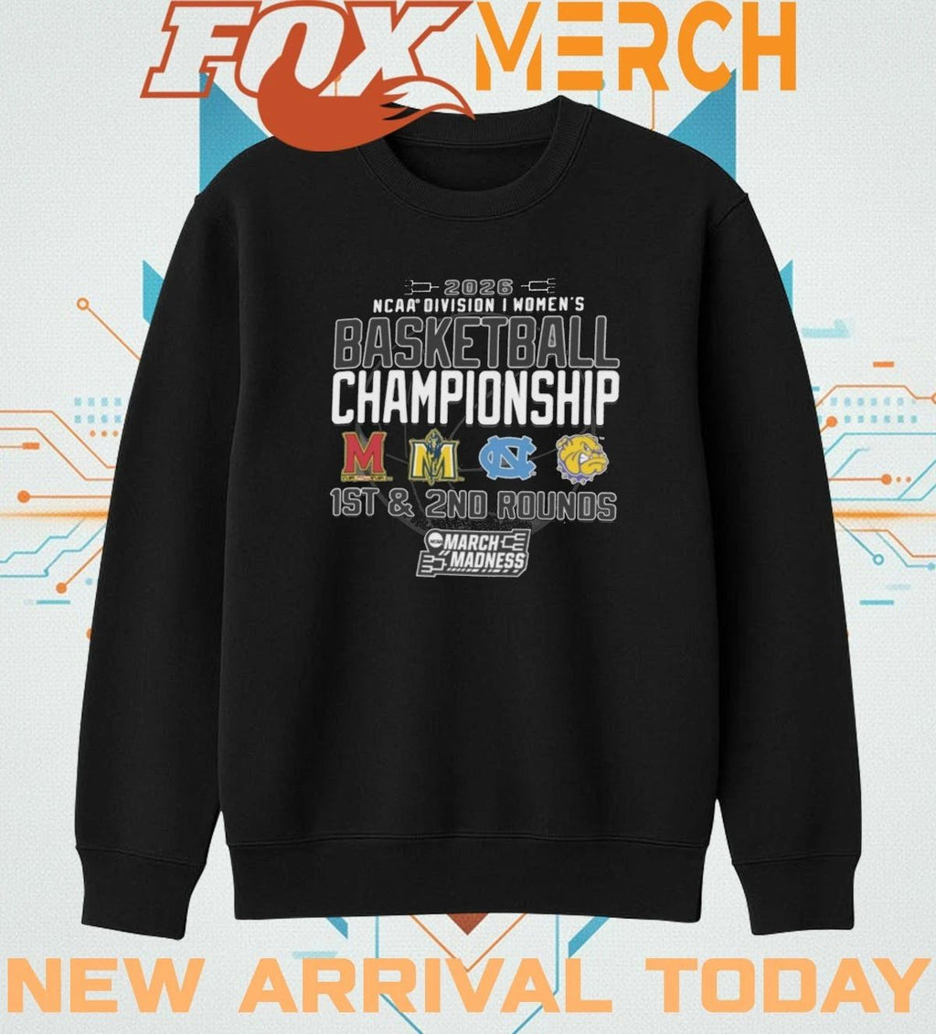 2026 NCAA Division I Women’s Basketball Championship 1st & 2nd Rounds Chapel Hill, NC shirt