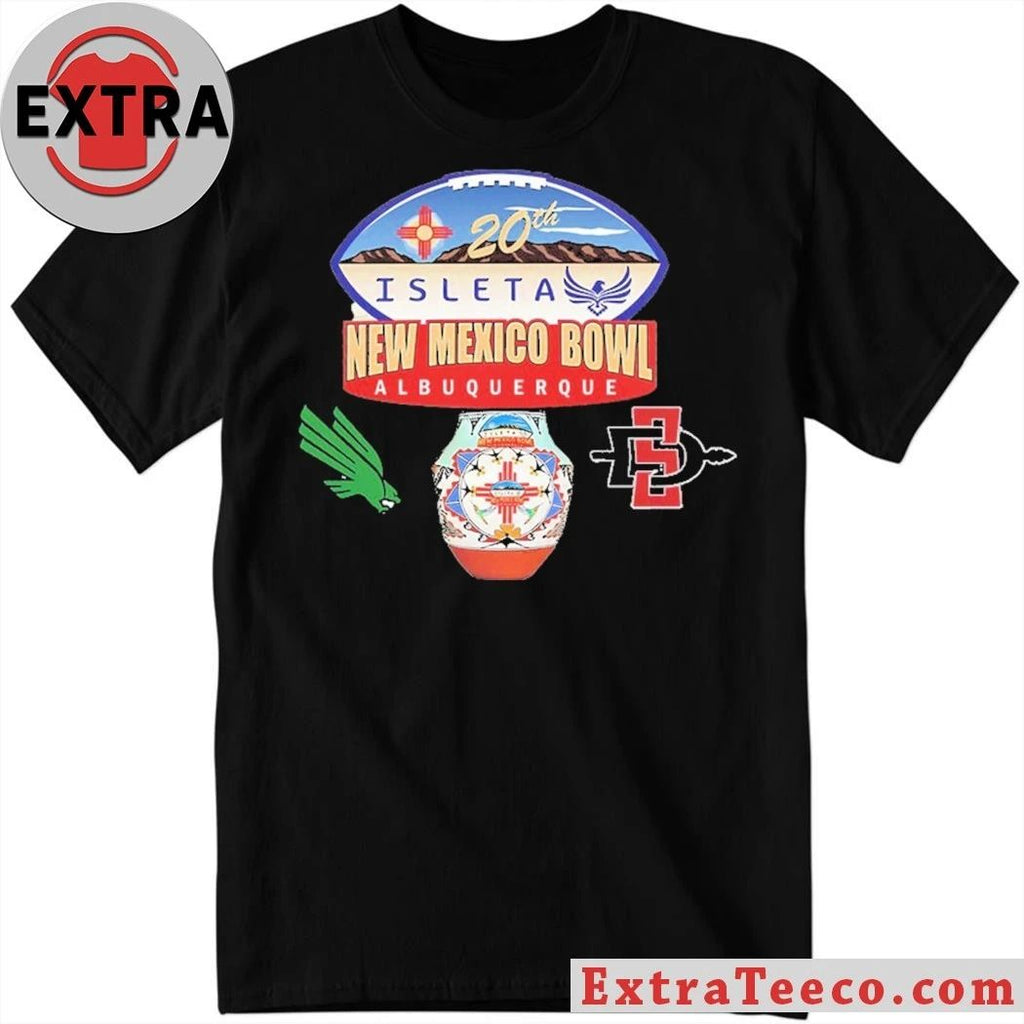 Isleta New Mexico Bowl North Texas Mean Green Versus San Diego State Aztecs Bowl Season College Football 2025 2026 Logo Shirt