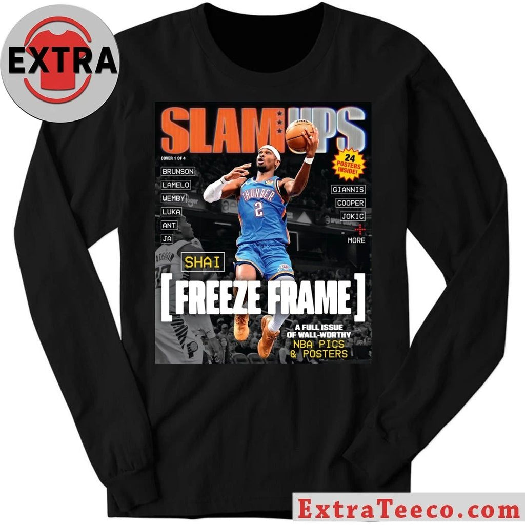 SLAMUPs Freeze Frame Shai Gilgeous-Alexander of the Oklahoma City Thunder Shirt
