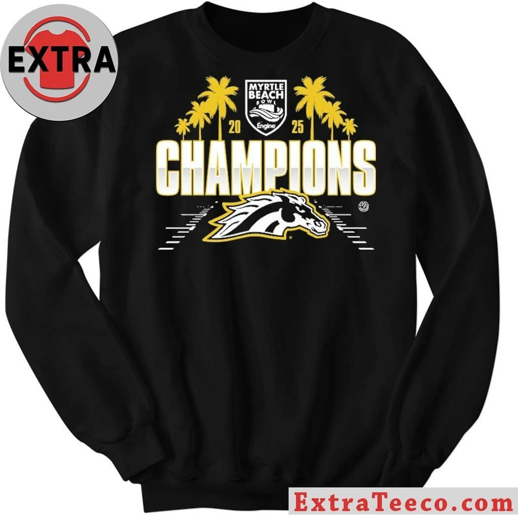 Western Michigan Broncos 2025 NCAA Football Myrtle Beach Bowl Champions Shirt