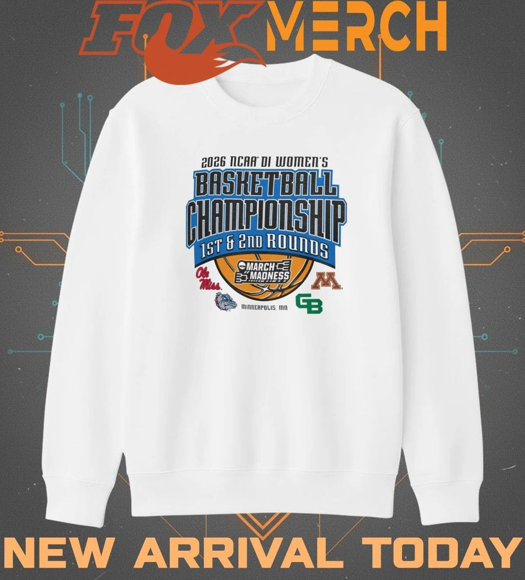 2026 NCAA DI Women’s Basketball Championship 1st & 2nd Rounds March Madness Minneapolis, MN t-shirt