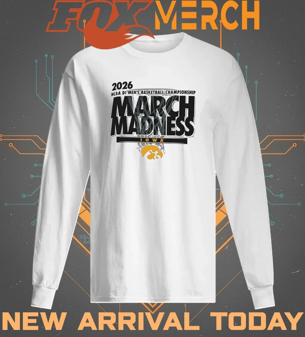 Iowa Hawkeyes 2026 NCAA DI Men’s Basketball Championship March Madness t-shirt