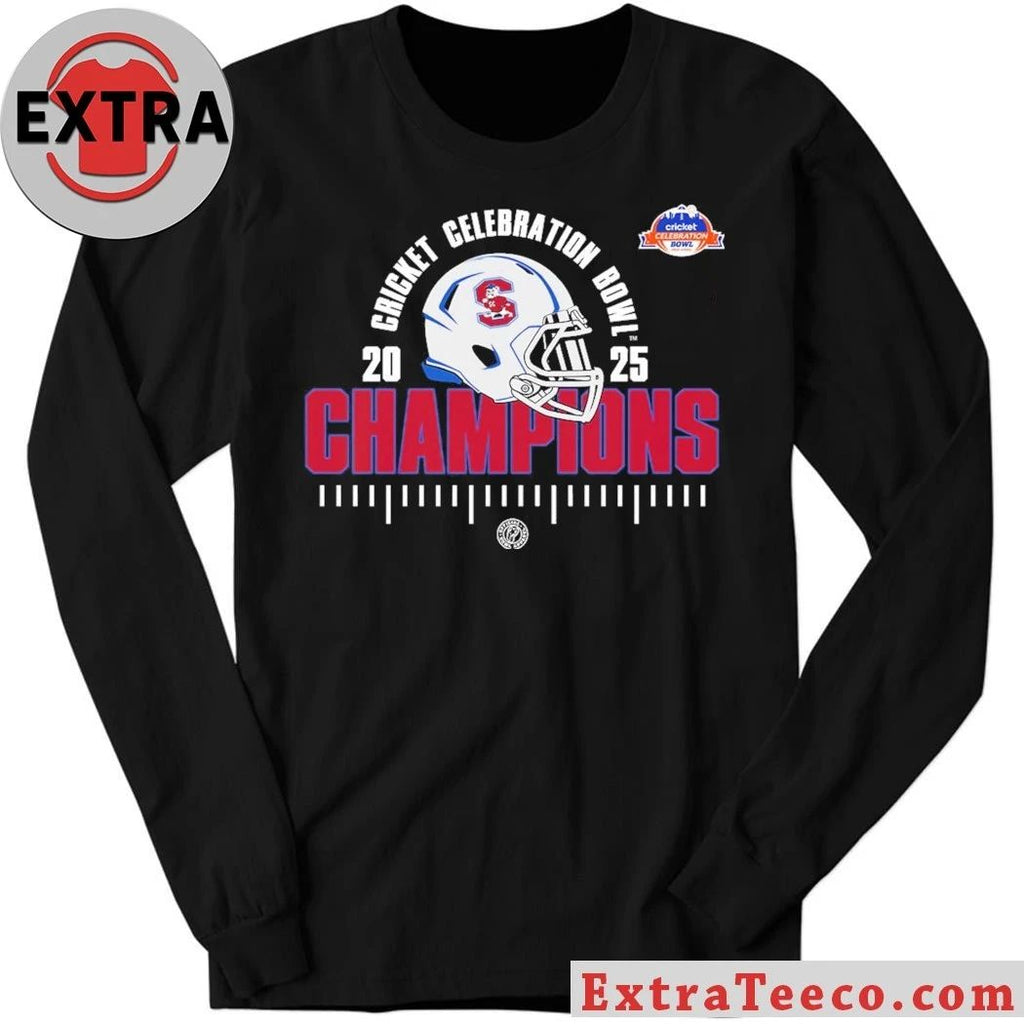 Original South Carolina State Bulldogs Cricket Celebration Bowl Champions NCAA Football 2025 Helmet And Logo Shirt
