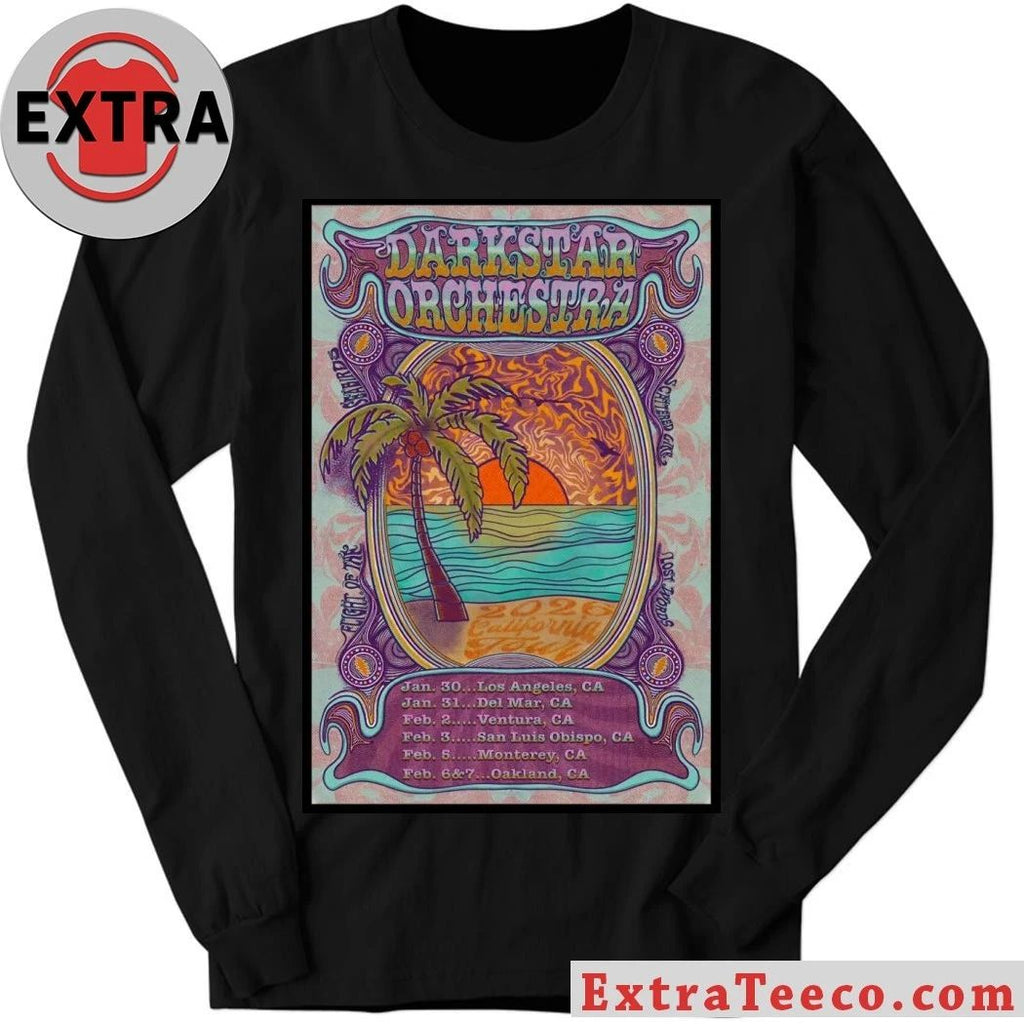 Dark Star Orchestra Tour 2026 California Poster T-Shirt