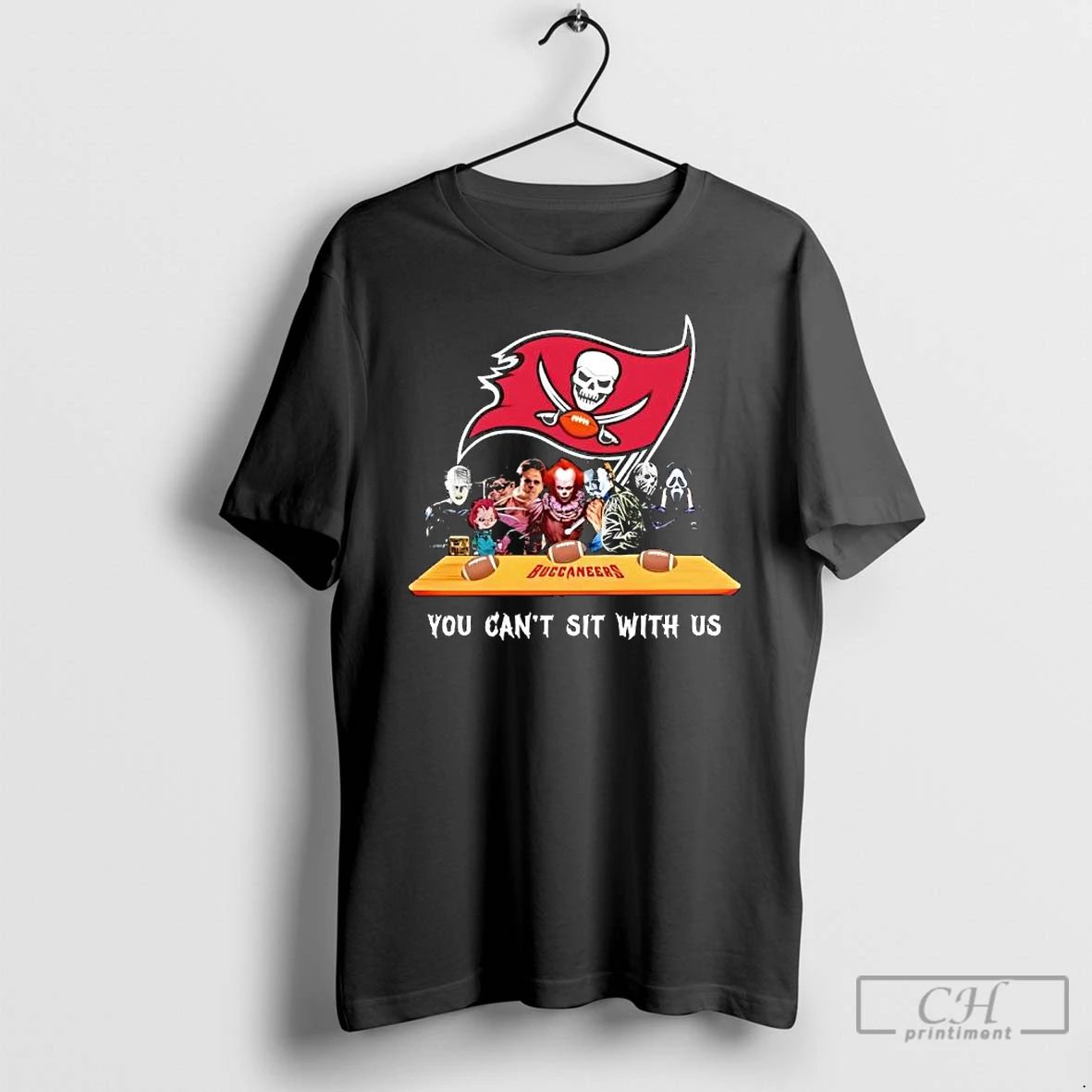 Premium Tampa Bay Buccaneers Horror Movies Halloween You Cant Sit With Us T Shirts