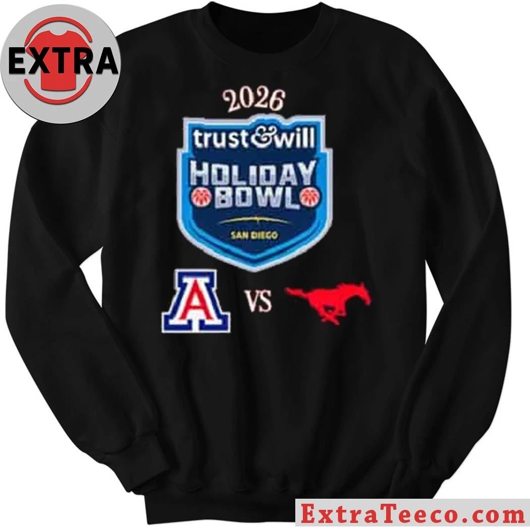 Trust & Will Holiday Bowl 2026 between the Arizona Wildcats and the SMU Mustangs, January 2, 2026, at Snapdragon Stadium in San Diego, California, USA Shirt