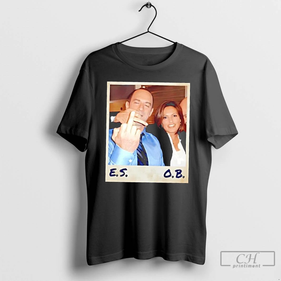 Premium Elliot Stabler And Olivia Benson Retro Picture T Shirts