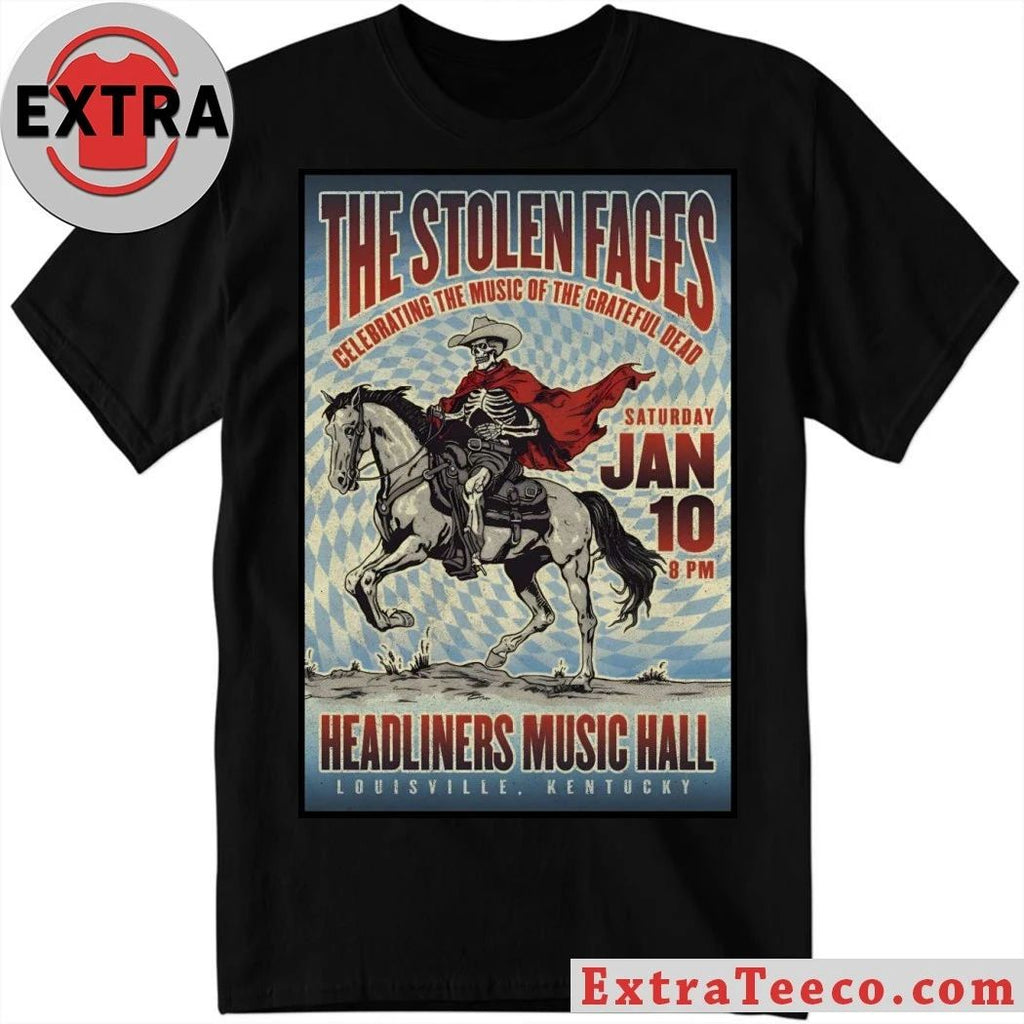 Original The Stolen Faces Jan 10 2026 At Headliners Music Hall Show Poster T-Shirt