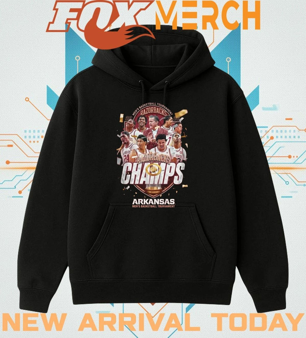 Arizona Razorbacks 2026 Men’s Basketball Tournament Champs shirt