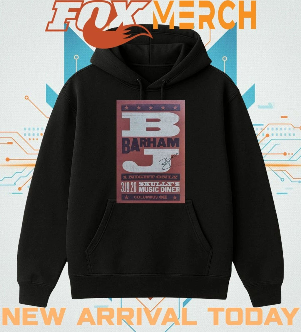 BJ Barham Columbus, Skully’s Music-Diner, mar 19, 2026 poster t-shirt