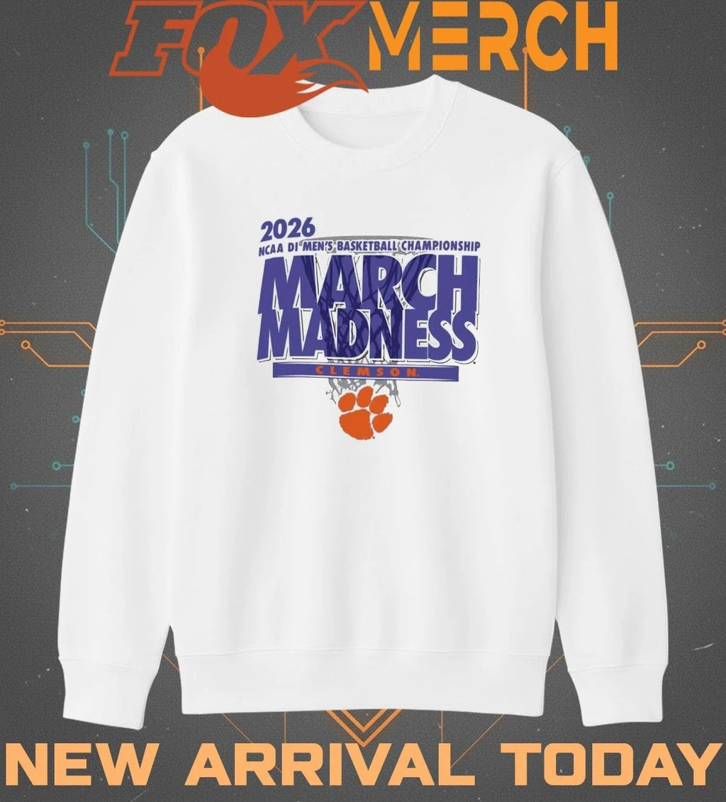 Clemson Tigers 2026 NCAA DI Men’s Basketball Championship March Madness t-shirt