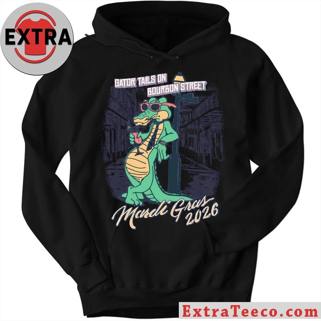 Gator Tails on Bourbon Street Mardi Gras 2026 Gator Tails Shirt