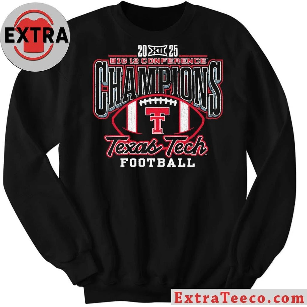 Texas Tech Red Raiders Win 2025 Big 12 Conference Football Championship Texas Tech Red Raiders Defeat BYU Cougars 34-7 Shirt
