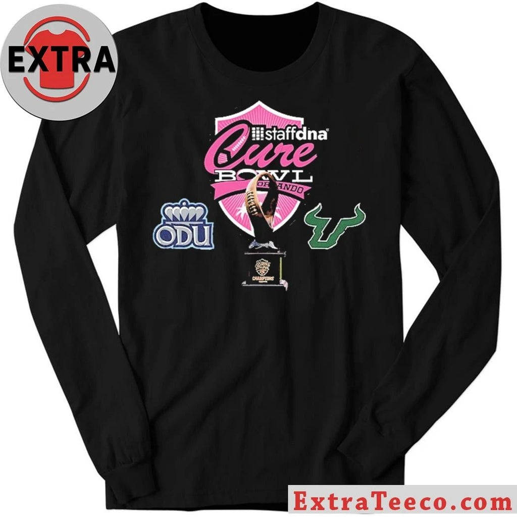 StaffDNA Cure Bowl ODU Football Versus South Florida Bulls Bowl Season College Football 2025 2026 Logo Shirt