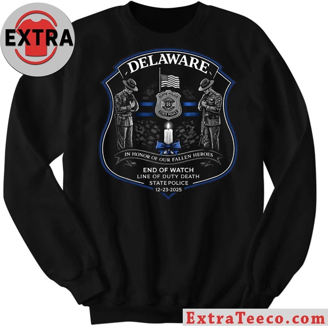 Original Corporal First Rank Matthew T. Ty Snook, 34, 10-year veteran of the DSP, December 23, 2025, Department of Motor Vehicles (DMV) Office, Karen L. Johnson, Wilmington, Delaware Shirt