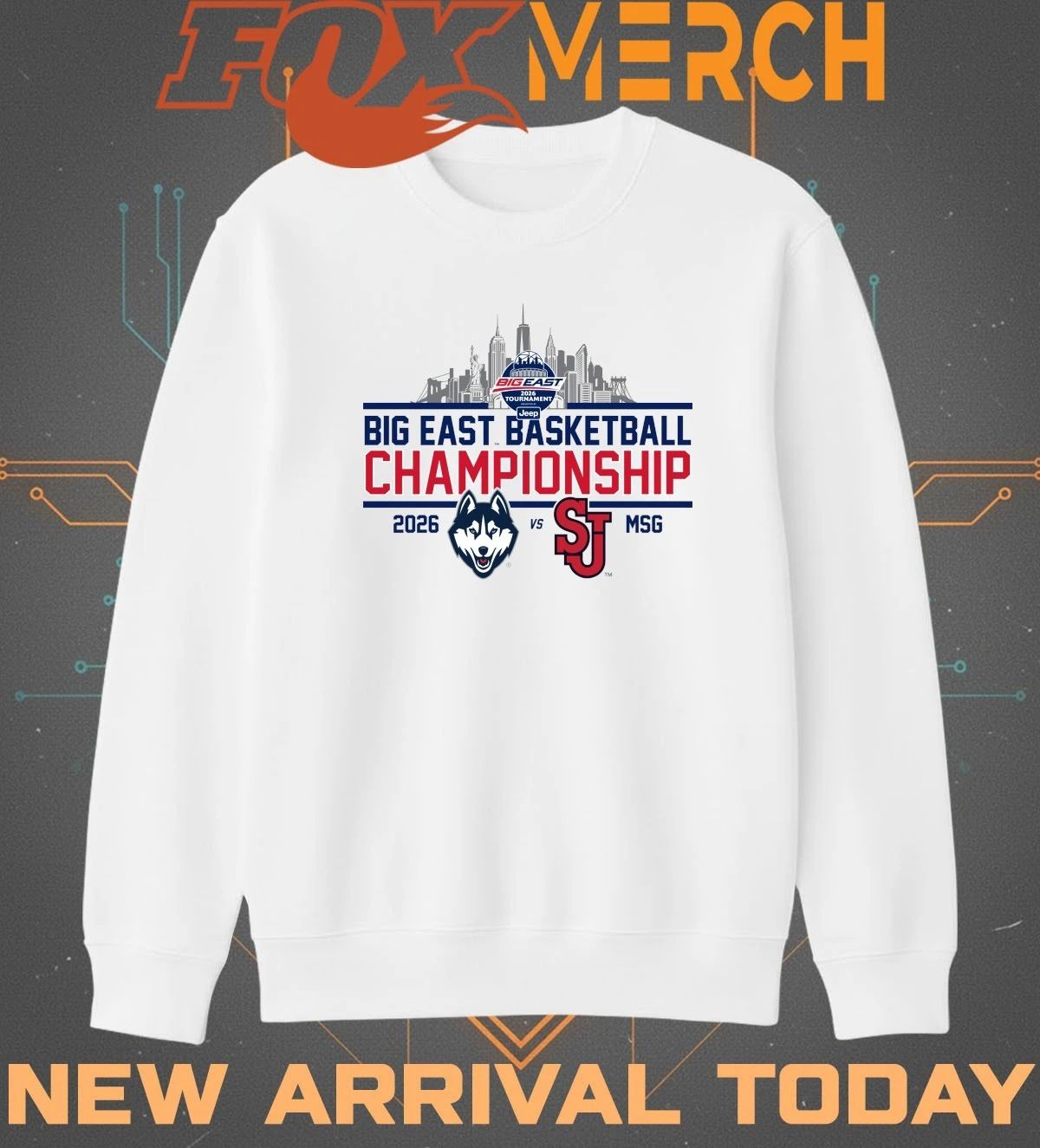 Uconn Huskies vs St. John’s Red Storm 2026 Big East Basketball Championship t-shirt