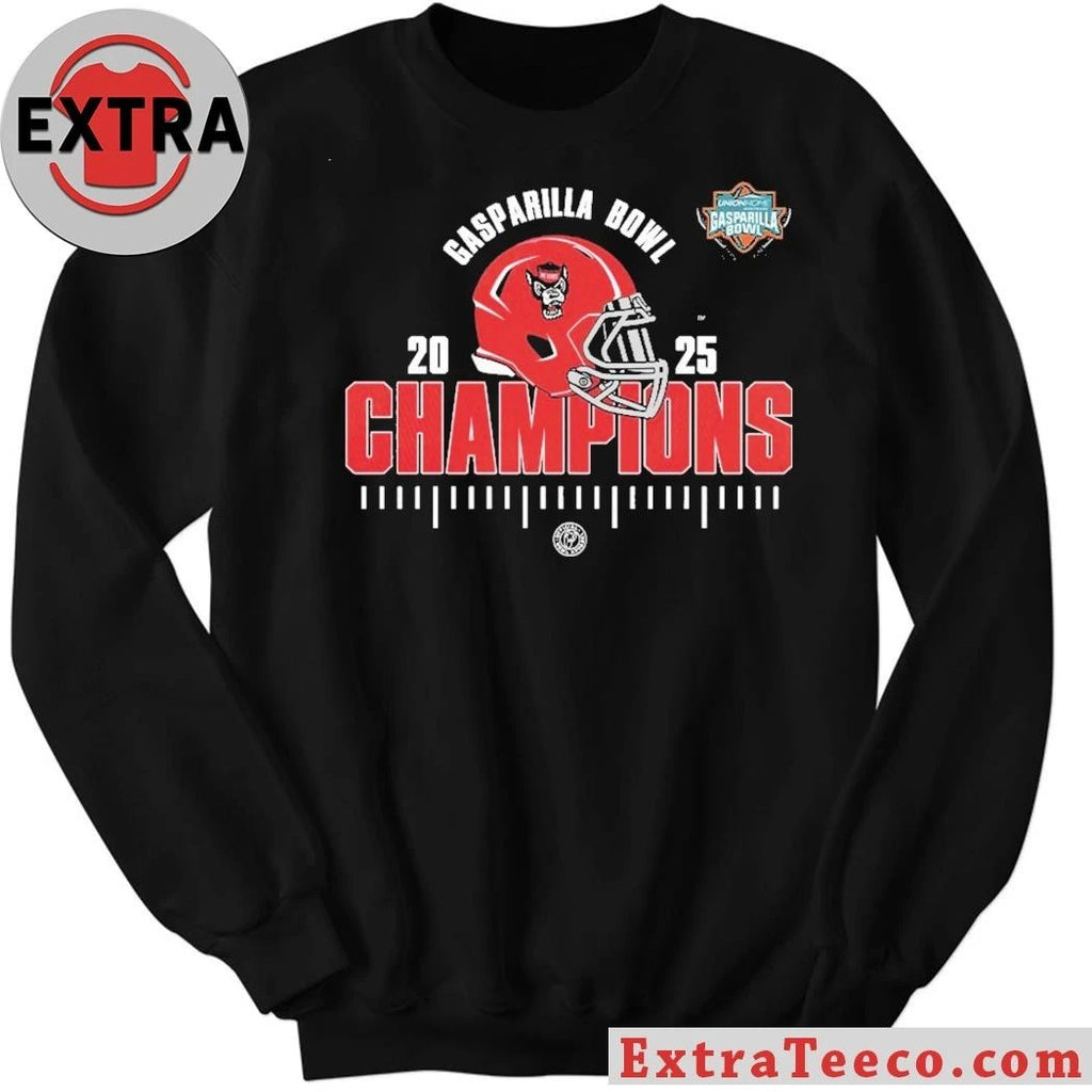 NC State Wolfpack 2025 Union Home Mortgage Gasparilla Bowl Champions NCAA Football Shirt