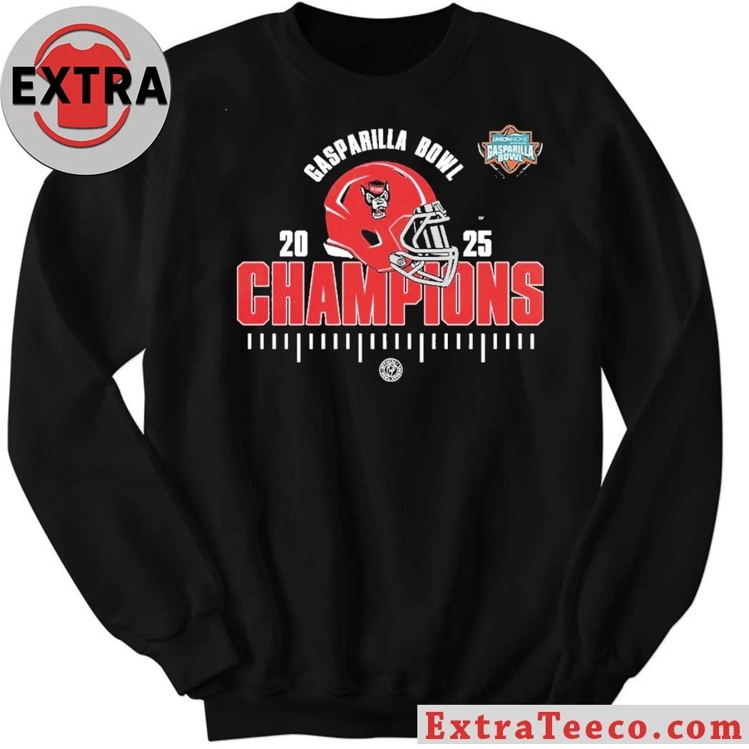 NC State Wolfpack 2025 Union Home Mortgage Gasparilla Bowl Champions NCAA Football Shirt