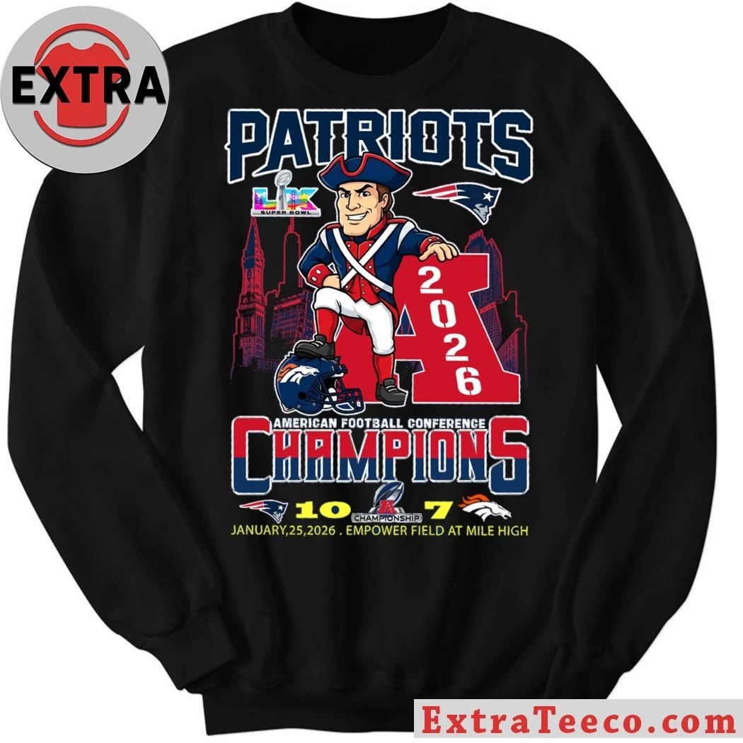 Patriots AFC Championship 2026 Patriots 10 Broncos 7 January 25 2026 Empower Field At Mile High Shirt