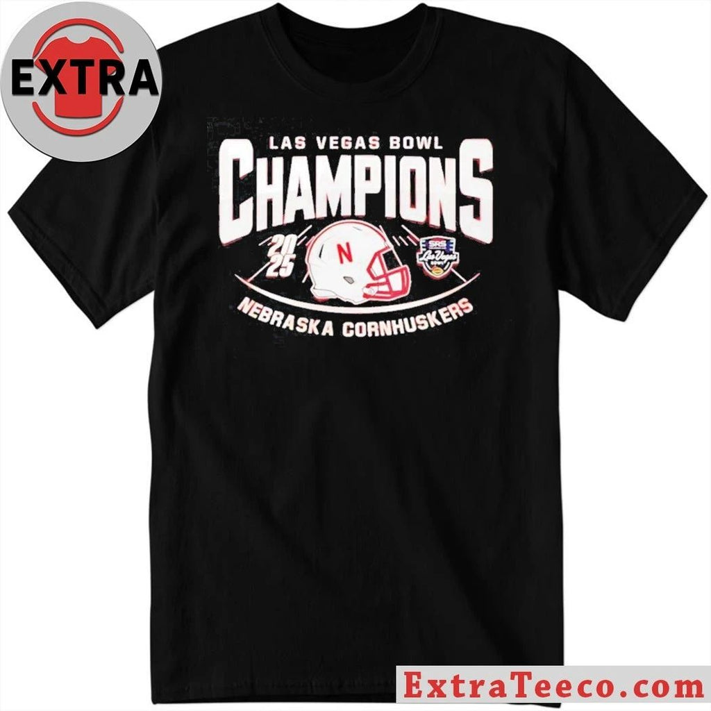 Original Celebrating the Nebraska Cornhuskers’ victory at the 2025 Las Vegas Bowl Logo Shirt