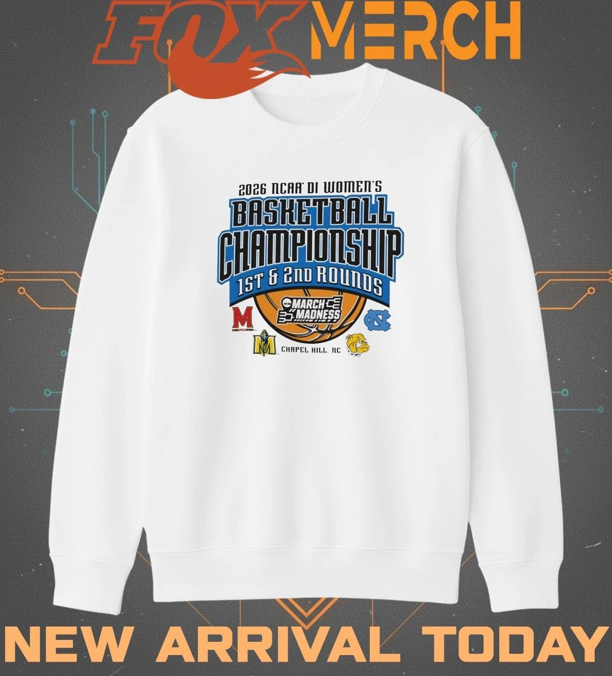 2026 NCAA DI Women’s Basketball Championship 1st & 2nd Rounds March Madness Chapel Hill, NC t-shirt