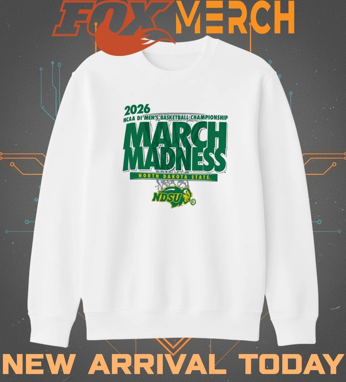 North Dakota State Bison 2026 NCAA DI Men’s Basketball Championship March Madness shirt