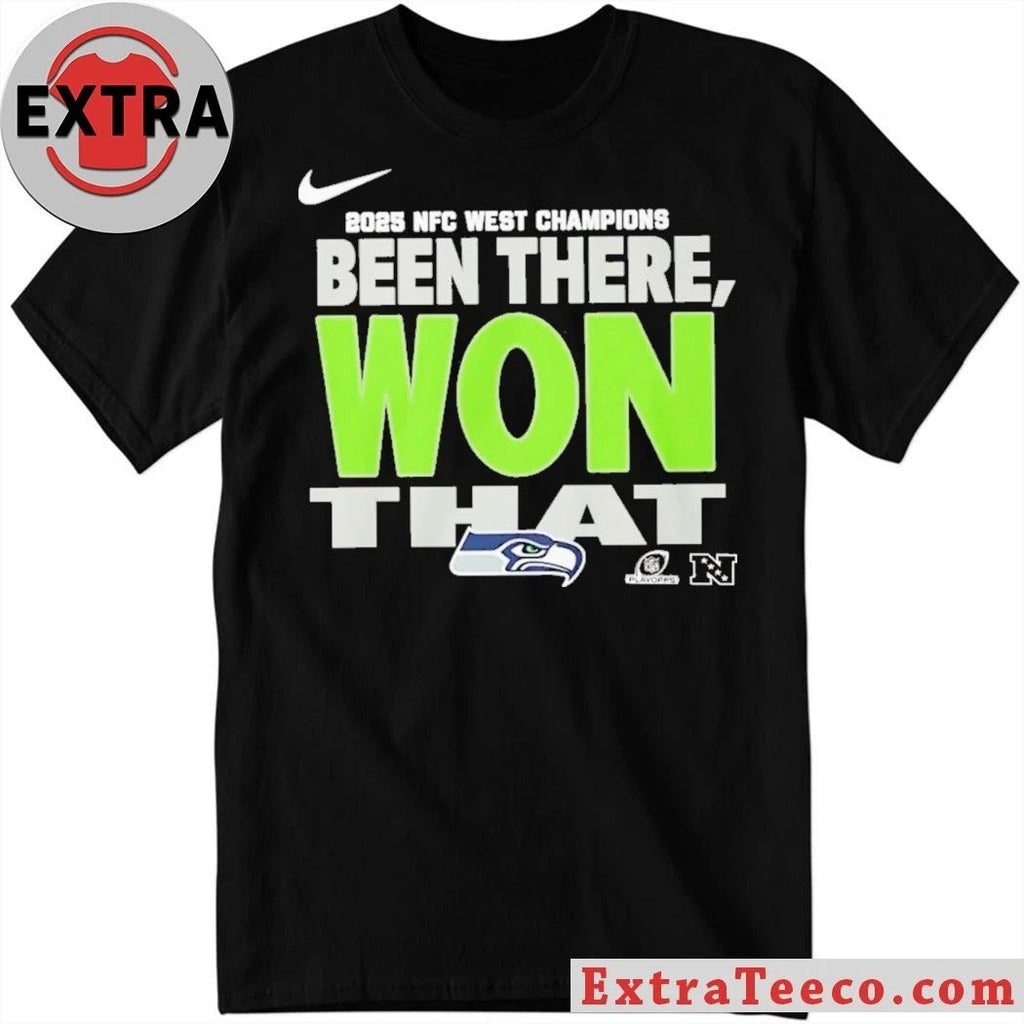 Seahawks 2025 NFC West Division Champions Been There Won That Locker Room Logo Shirt