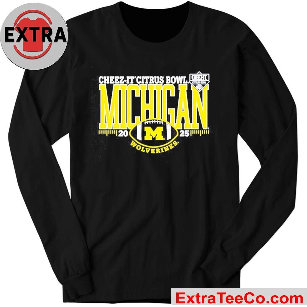 Cheez-It Citrus Bowl Michigan Wolverines 2025 Logo Shirt