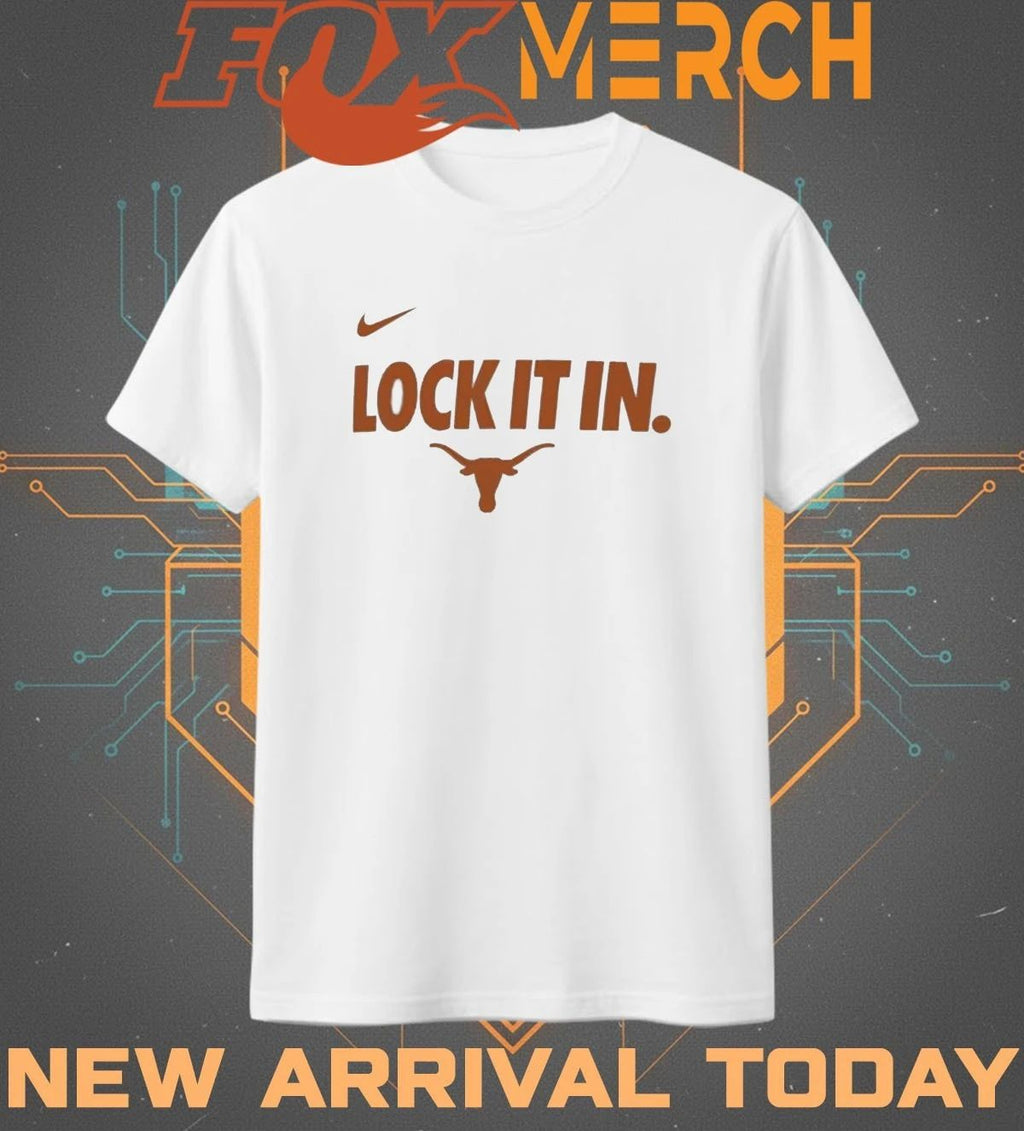 Texas Longhorns Lock It In 2026 On-Court Bench Legend Dri-FIT t-shirt