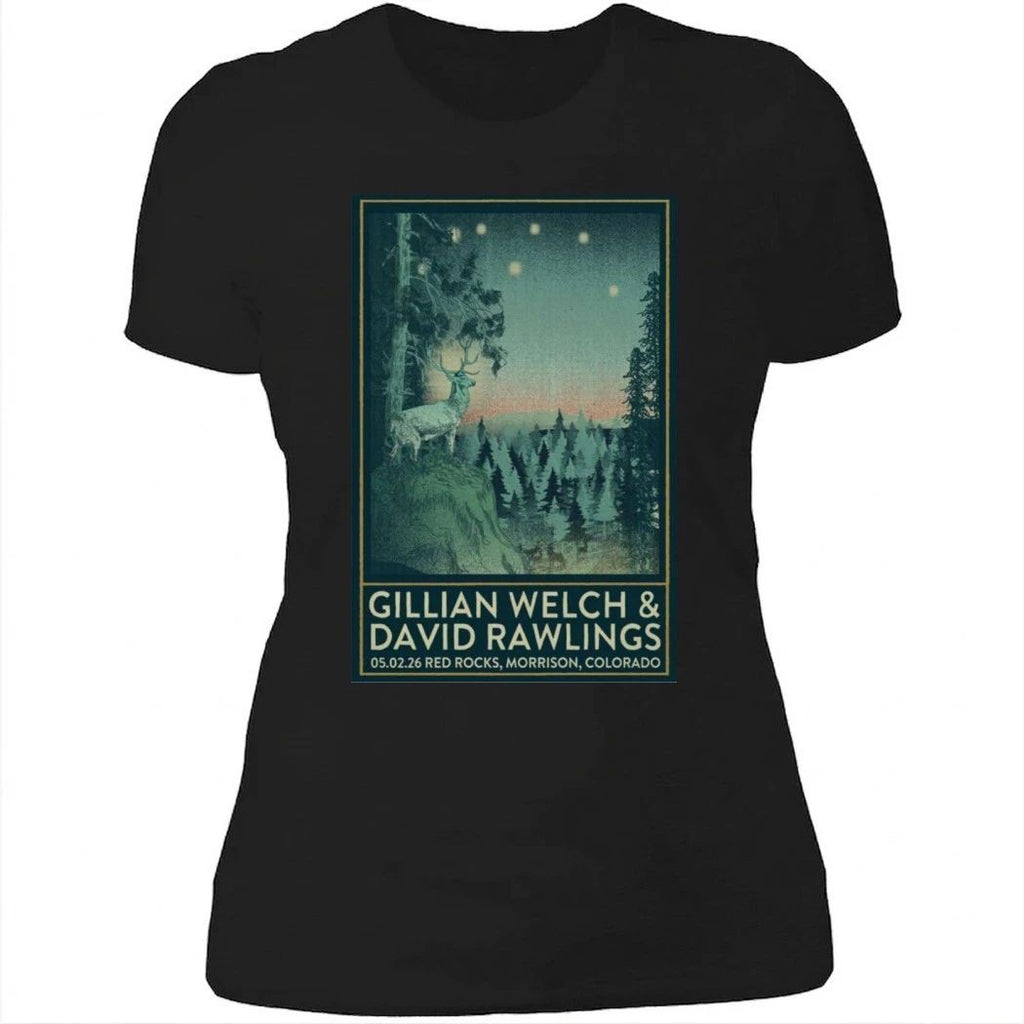 Gillian Welch and David Rawlings 05.02.2026 Red Rocks Poster Shirt