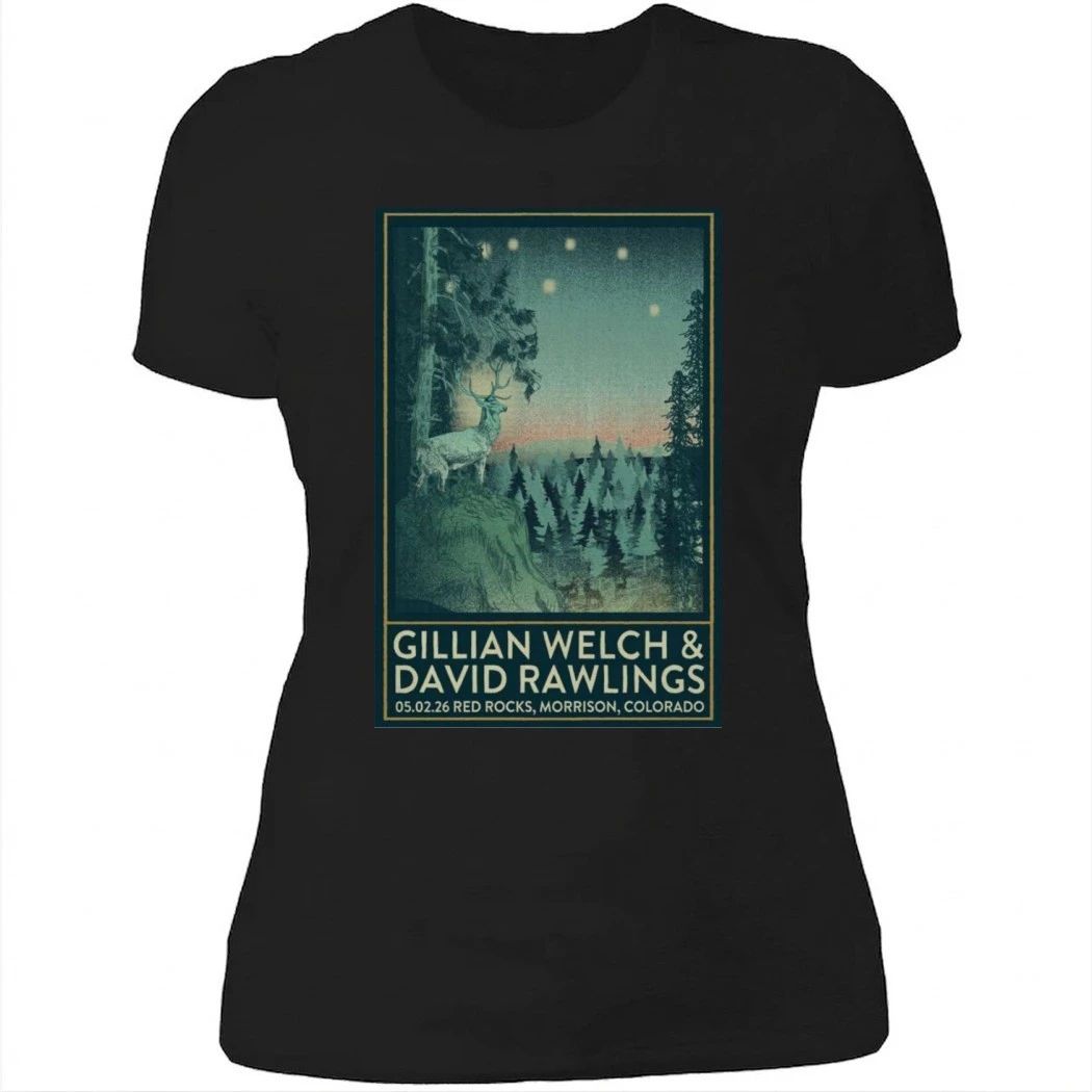 Gillian Welch and David Rawlings 05.02.2026 Red Rocks Poster Shirt