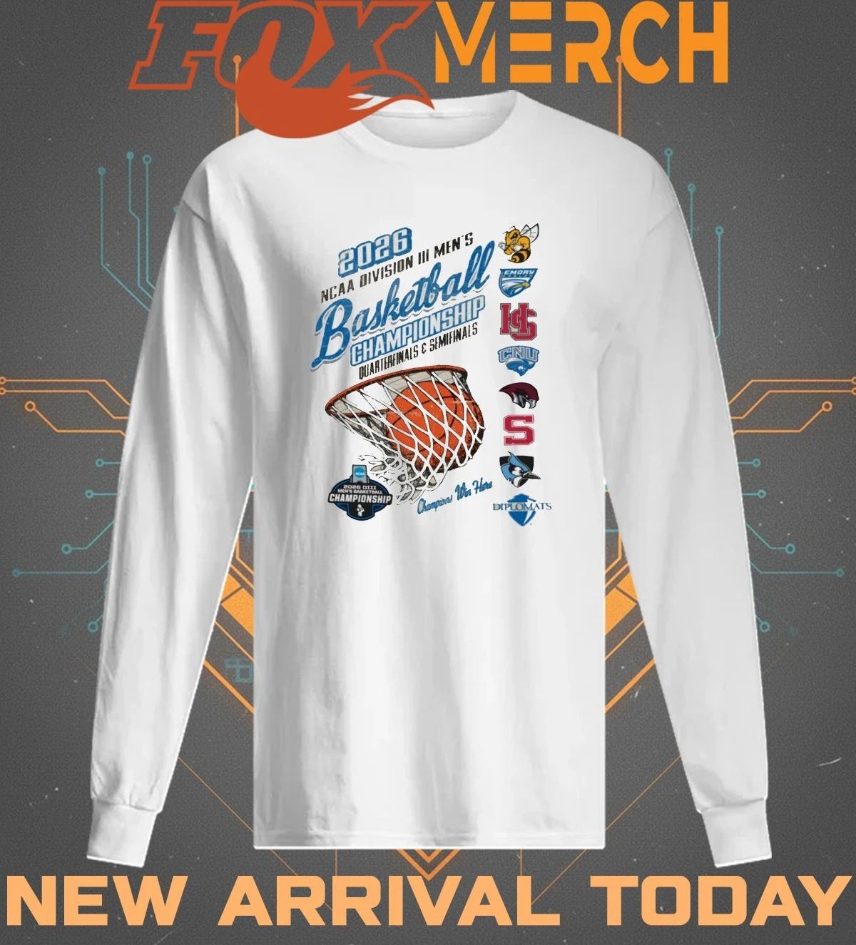 2026 NCAA Division III Men’s Basketball Championship Quarter Finals and Semifinals t-shirt