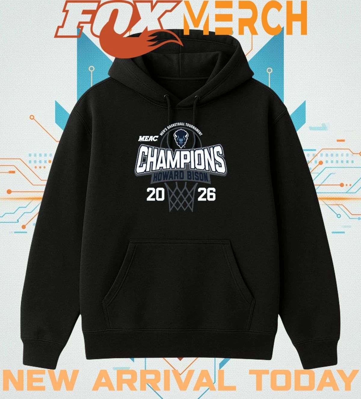 Howard University Men’s Basketball 2026 MEAC Tournament Champions shirt