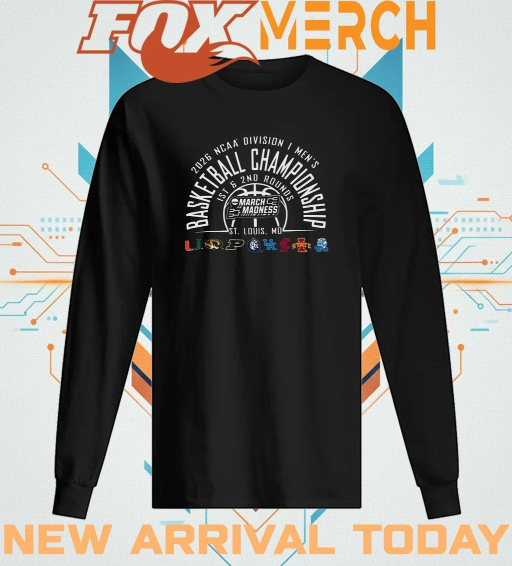 2026 NCAA DI Men’s Basketball Championship – 1st & 2nd Rounds St. Louis, MO t-shirt