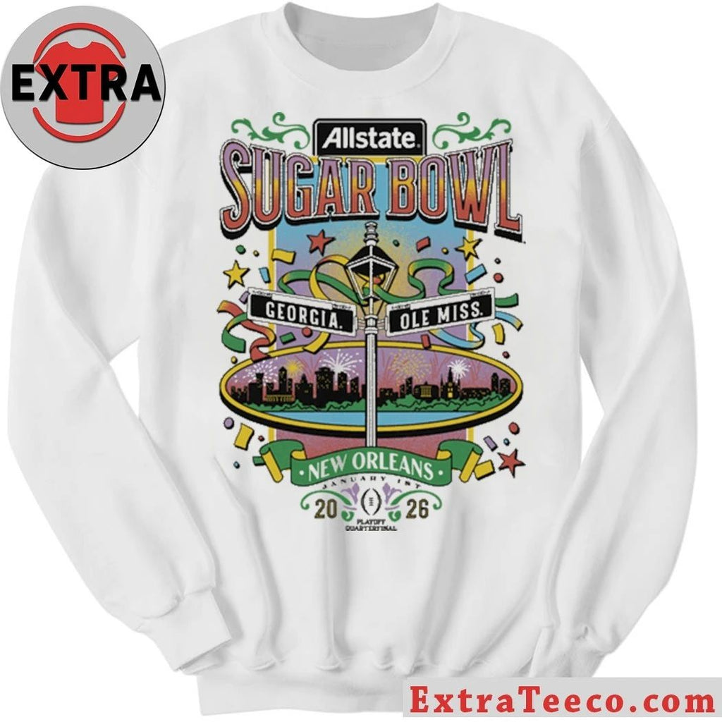Original The Allstate Sugar Bowl will take place in January 2026 between Georgia and Ole Miss in New Orleans Shirt