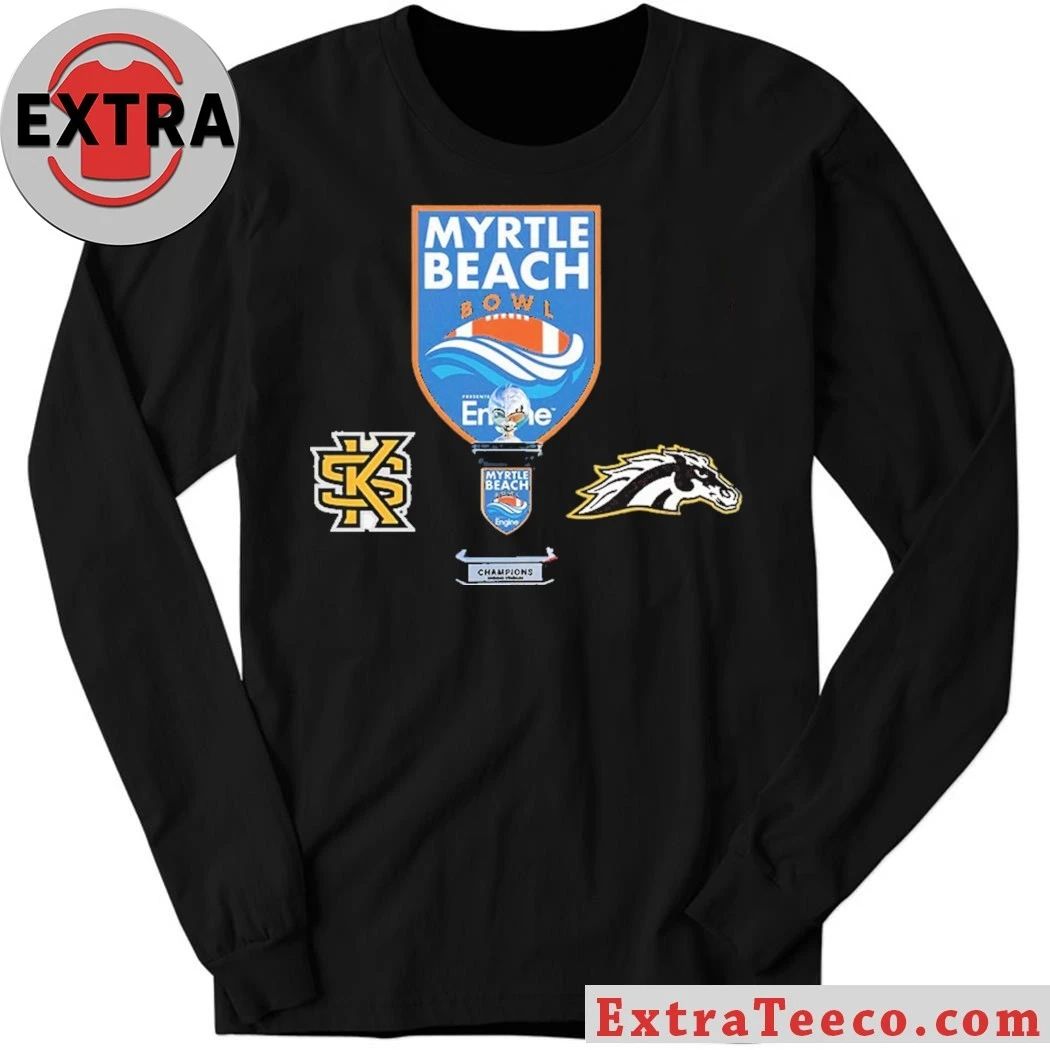 Original Myrtle Beach Bowl Kennesaw State Owls Versus Western Michigan Broncos Bowl Season College Football 2025 2026 Logo Shirt