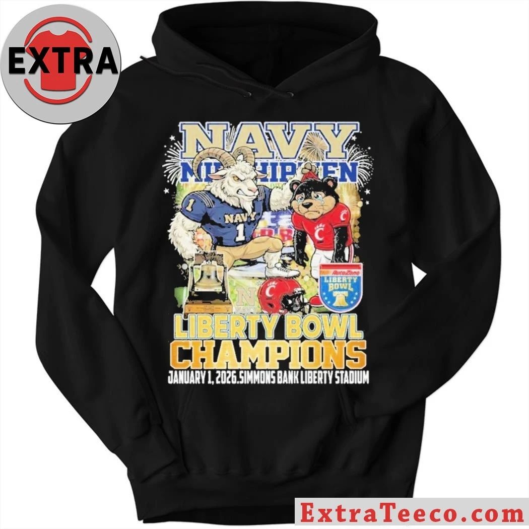 Original The Navy Midshipmen victory over the Cincinnati Bearcats in the Liberty Bowl Champions game on January 1, 2026, at Simmons Bank Liberty Stadium Shirt