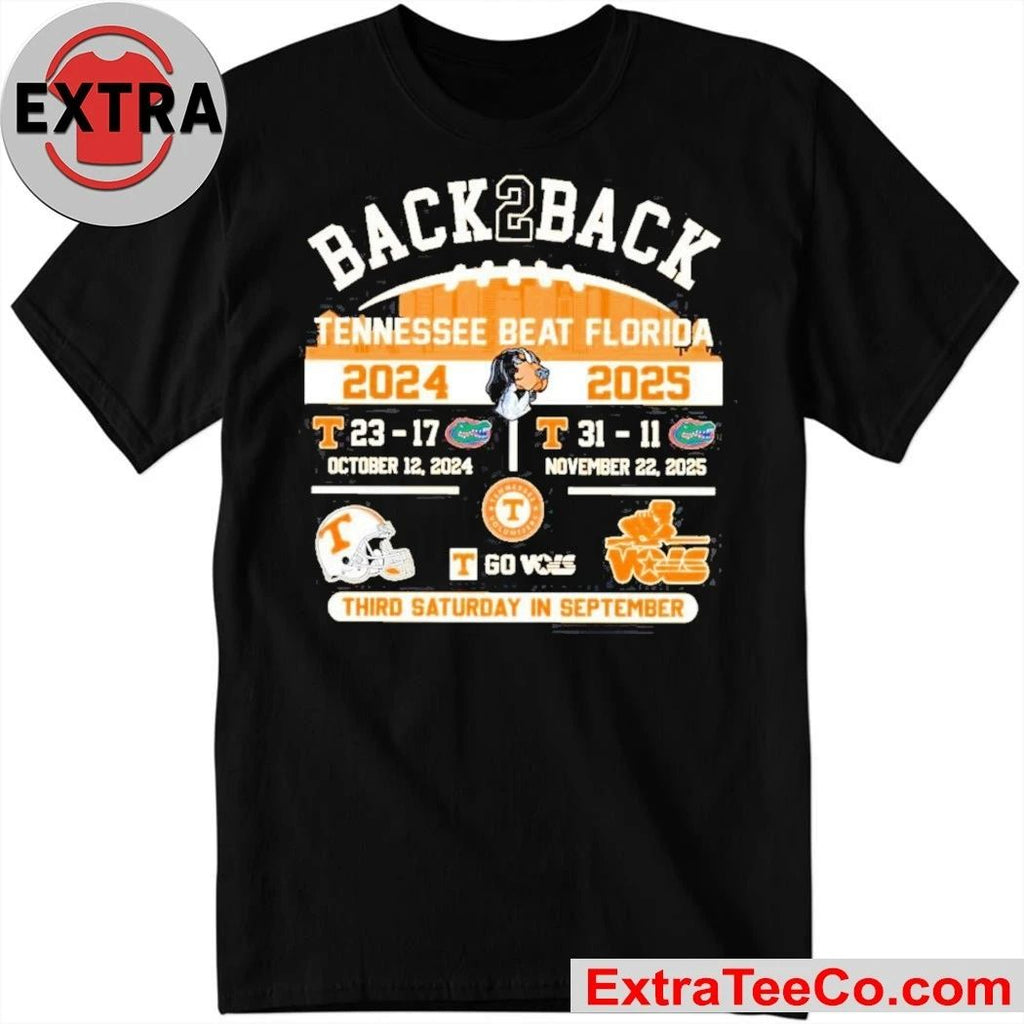 Celebrating Tennessee’s back-to-back victory over Florida in the 2024 and 2025 college football seasons Shirt