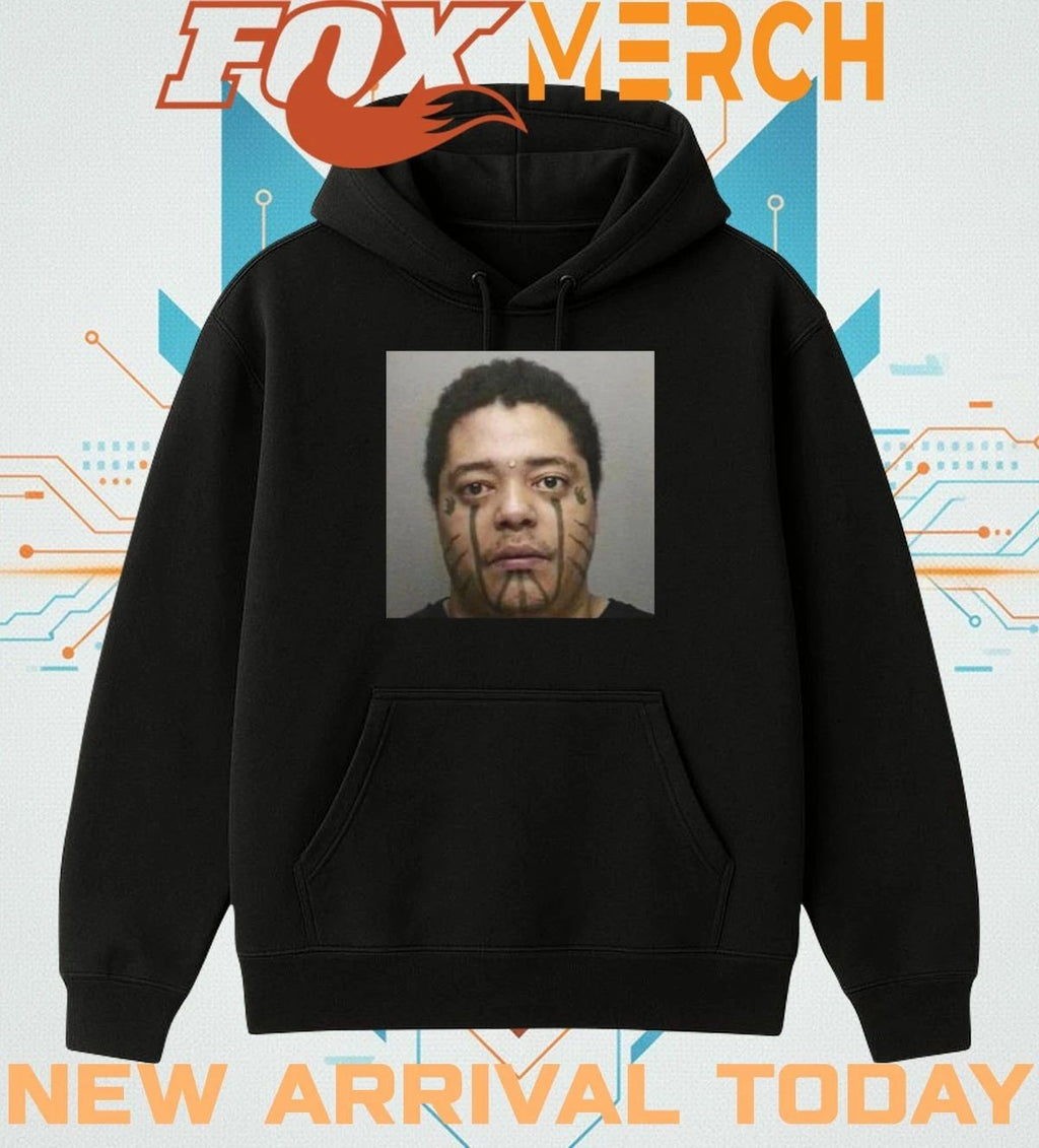 Diorvsyou wearing narcissist mugshot t-shirt