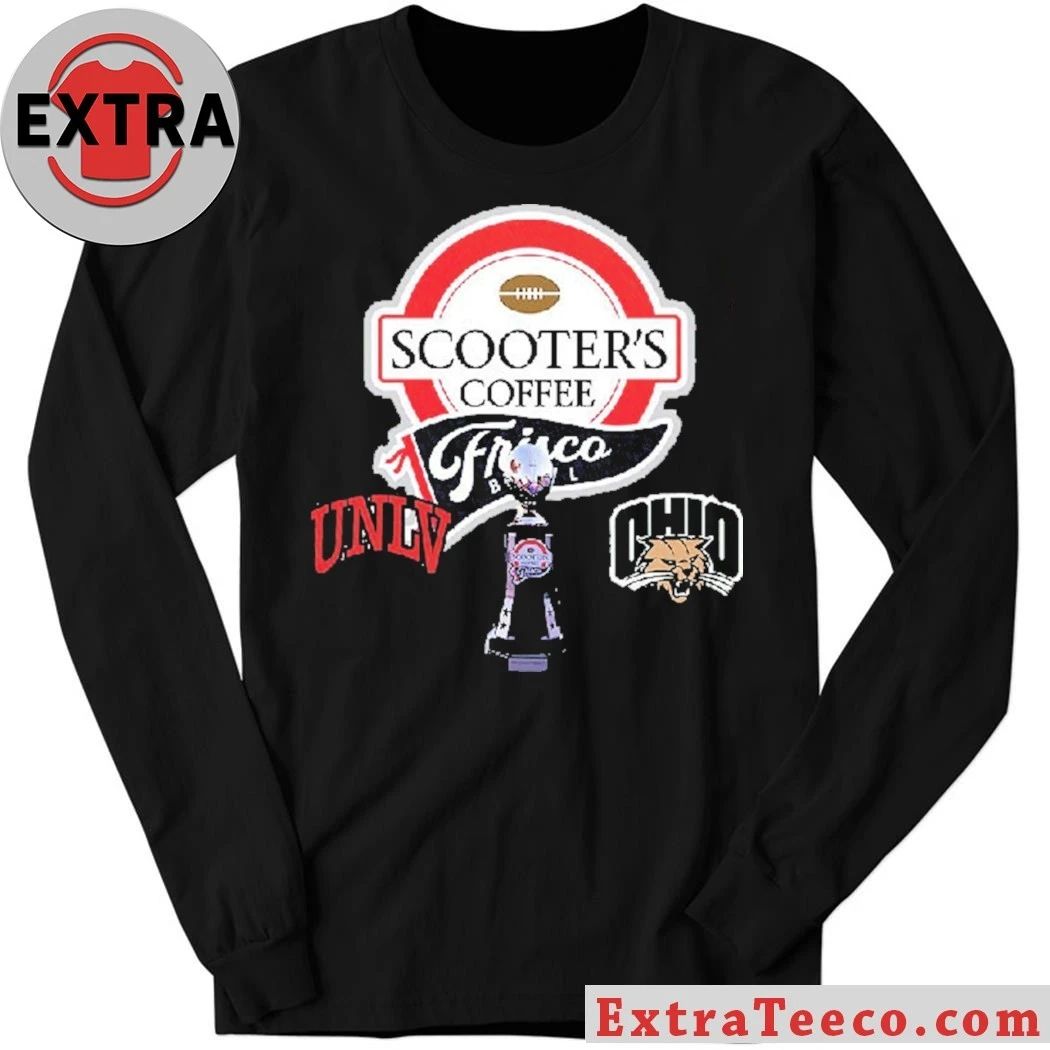 Scooter’s Coffee Frisco Bowl UNLV Rebels Versus Ohio Bobcats Bowl Season College Football 2025 2026 Logo Shirt