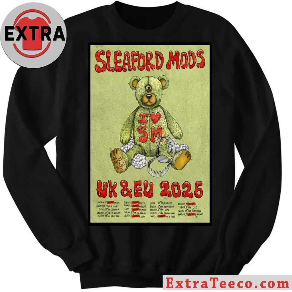 Sleaford Mods UK-EU 2026 Tour Poster T-Shirt